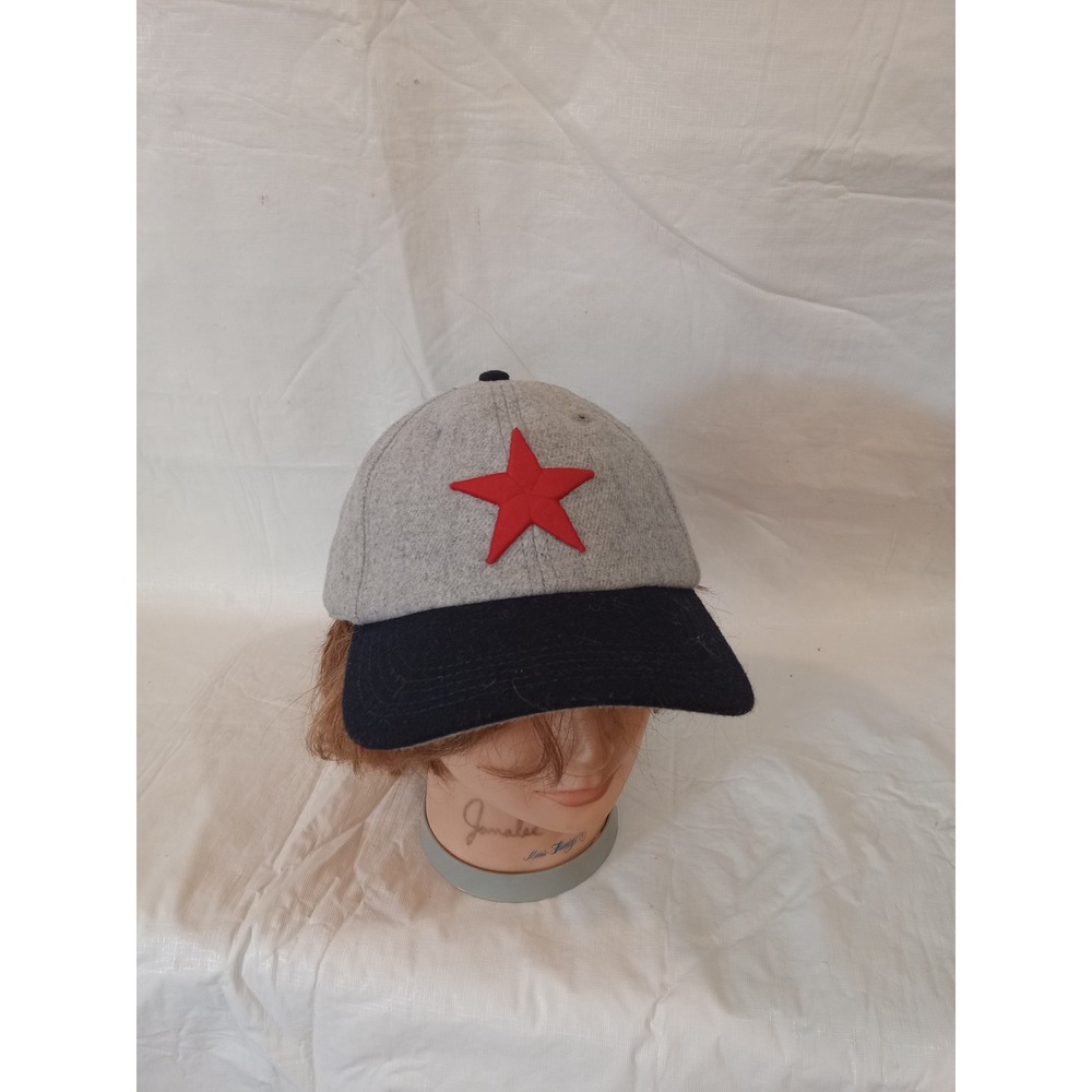American Needle Detroit Stars Archive Legend Grey Wool Strapback Hat